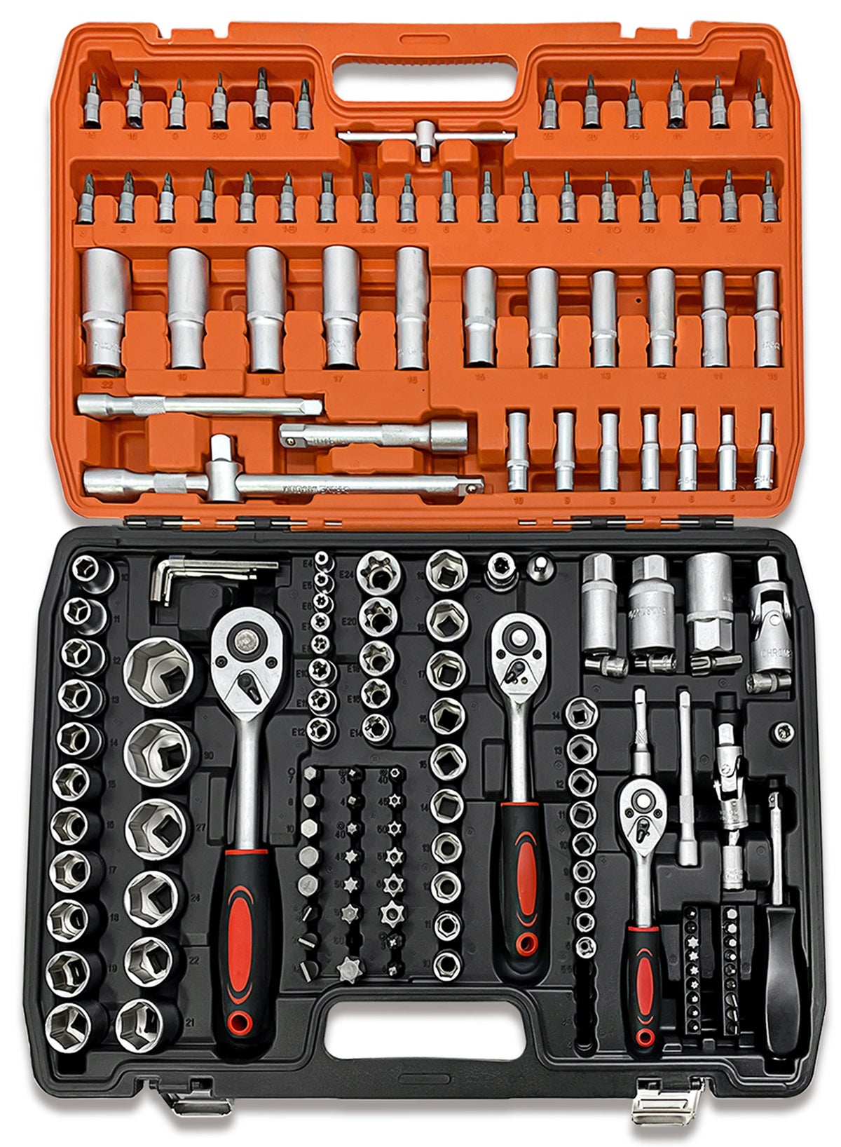 WinHolder 172 pcs Socket Spanner Set, 1/2 1/4 3/8 Drive Metric Set,Car ...