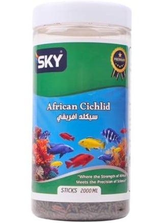 طعام سمك سكاي سيكليد افريقي 2000 مل - حبيبات (ستيكس) غنية بالسبيرولينا لأسماك الملاوي والتنجانيقا، غذاء يومي لتعزيز اللون الأزرق والأصفر ومنع الانتفاخ - pzsku/ZBAD03F13D436BCA73306Z/45/1758159659/91634dab-73b7-43f7-8d01-02fcf8fad5f1