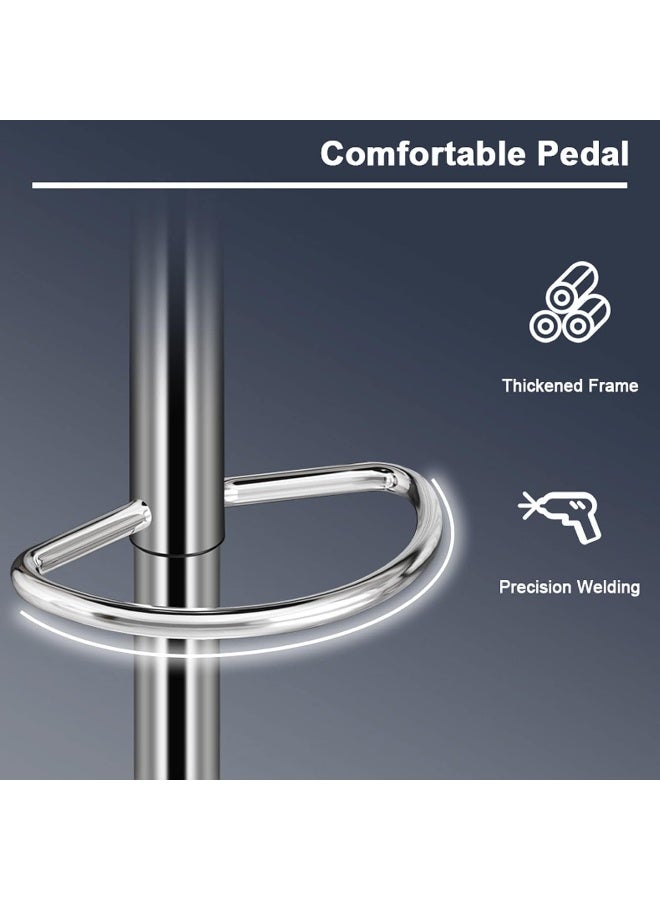 Adjustable Height Metal Frame Cushioned Bar Stool - Image 5