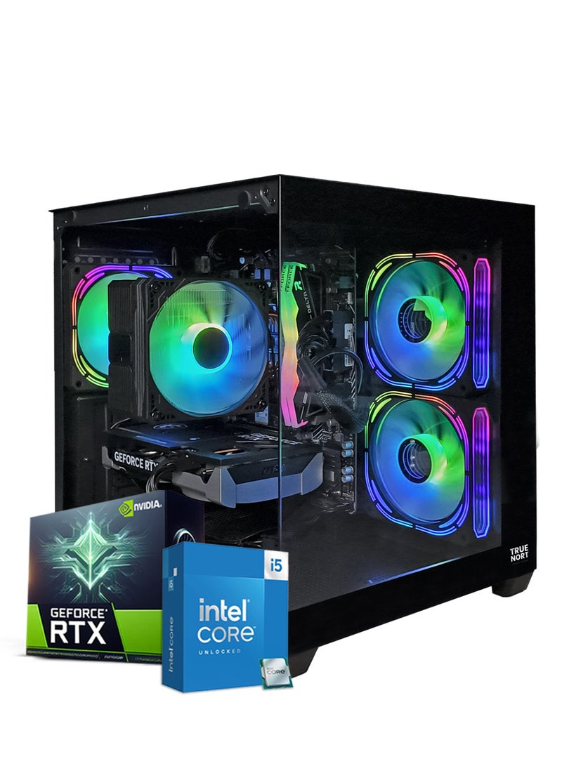 Arab Gamers NOVA Black  Gaming PC – Intel i5-13400F | 16GB RAM | 1TB SSD |NVIDIA GeForce RTX 5060 Graphic Card | Windows 11 Pro |RGB Gaming Case Black - Image 2