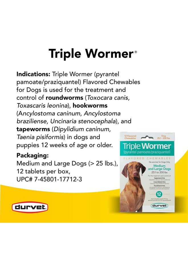 Durvet Triple Wormer for Medium and Large Dogs - Image 3