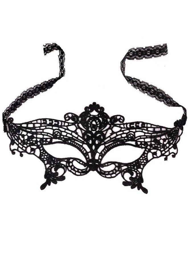 BHOOLU&GOOLU Women's Lace Eye Mask (Black) - Image 2