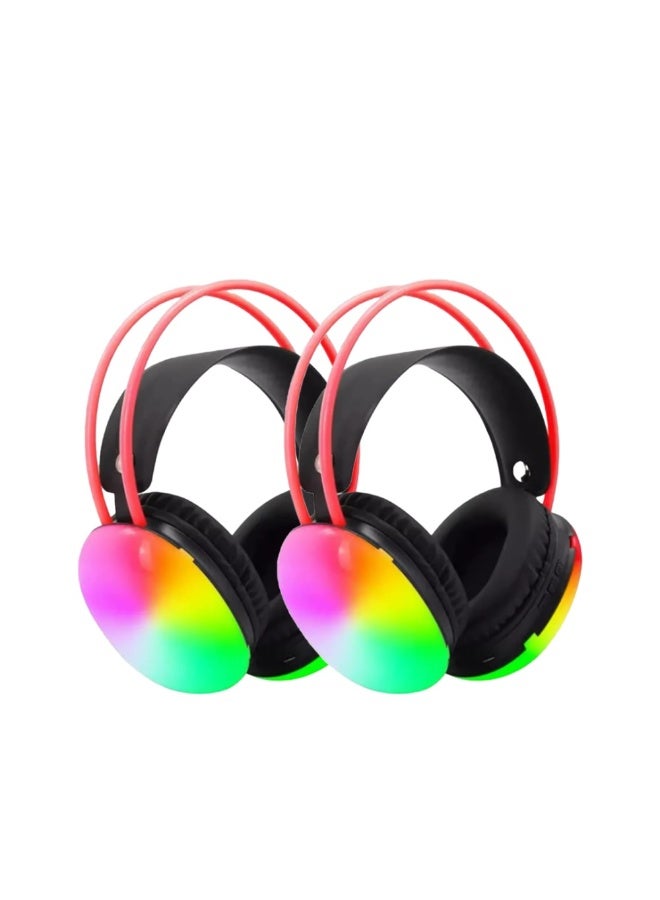 هوتو سماعه قيمنق لمحبي الالعاب قابله للطي. سماعات لسوني محيطيه مناسبه لمحبي ببجي وفري فاير وجميع الالعاب الالكترونيه.  سماعات قيمنق باضاءة LED  -بالوان الRGB. سماعه لسوني تحتوي على بطاريه محسنه بسعة 250 مللي أمبير . سماعه العاب بأصدار بلوتوث 5.3 متواقفه مع جميع الاجهزة. سماعه جيمنج من هوتو بطراز  HT-EP62 - Image 2