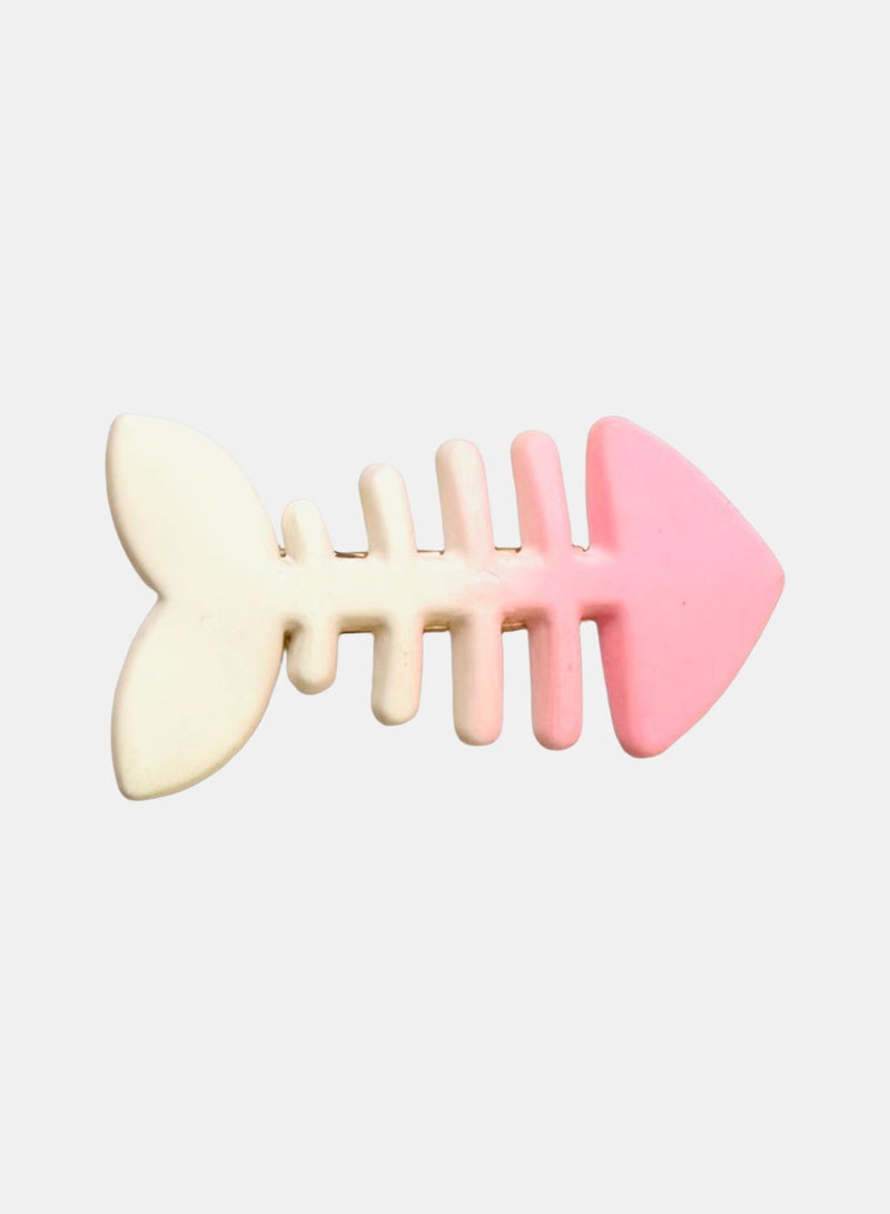 Trio Earrings Blush Fishbone Hair Claw - Image 3