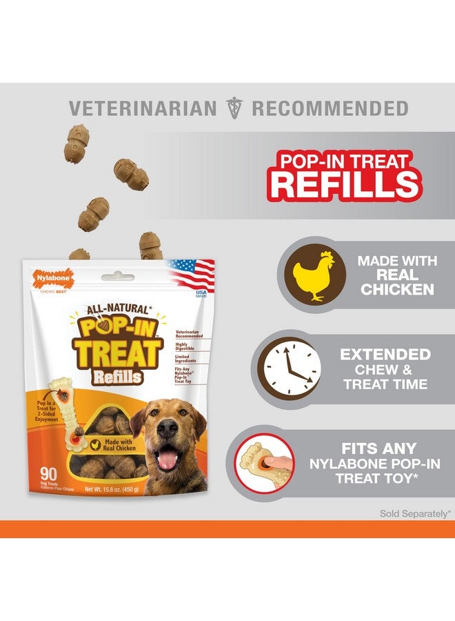 Nylabone Pop-In Treat-Toy Refill Chews, All-Natural Dog Treats for Treat Dispensing Toys, Chicken Flavor, 30 Count - Image 2