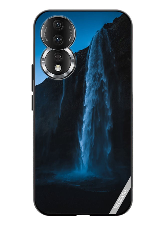 VR CREATIVE Protective Case Cover For Honor 80 Blue Waterfall Design Multicolour - Image 1