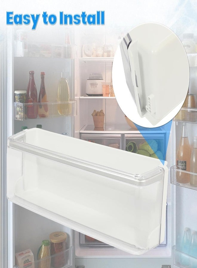 KUAFU AAP73252302 Replacement Refrigerator Door Shelf Bin Compatible with LG Kenmore/Sears Refrigerator Freezer Bin White+Clear+Silvery - Image 5
