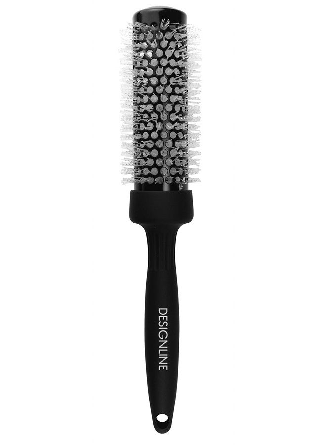 DESIGNLINE Thermal Hair Brush - Regis DESIGNLINE - Round Brush for Blow Drying and Styling Hair, Ceramic Coated Barrel Hairbrush (Small) 
