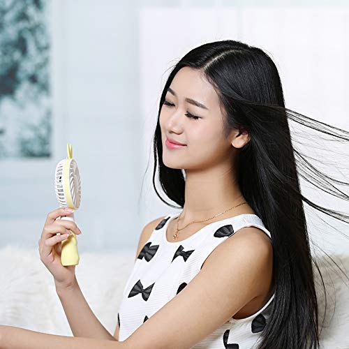 Geeky Portable Princess Rabbit Styled Rechargeable 2 Watts Handheld Fan (Blue) - Image 3