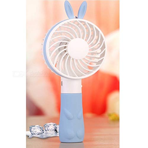 Geeky Portable Princess Rabbit Styled Rechargeable 2 Watts Handheld Fan (Blue) - Image 2