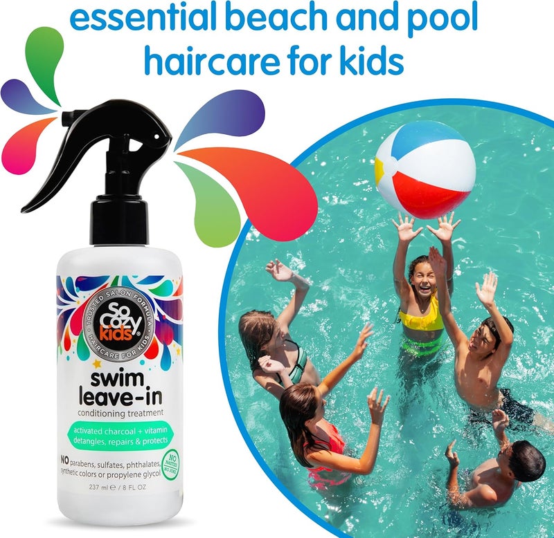 SO COZY Swim Spray Leavein Treatment & Conditioner for Kids Hair Protects and Repairs Pool/sun/salt Damage 8 Fl Ounce No Parabens Sulfates Synthetic Colors or Dyes (Pack Of 2) - Image 2