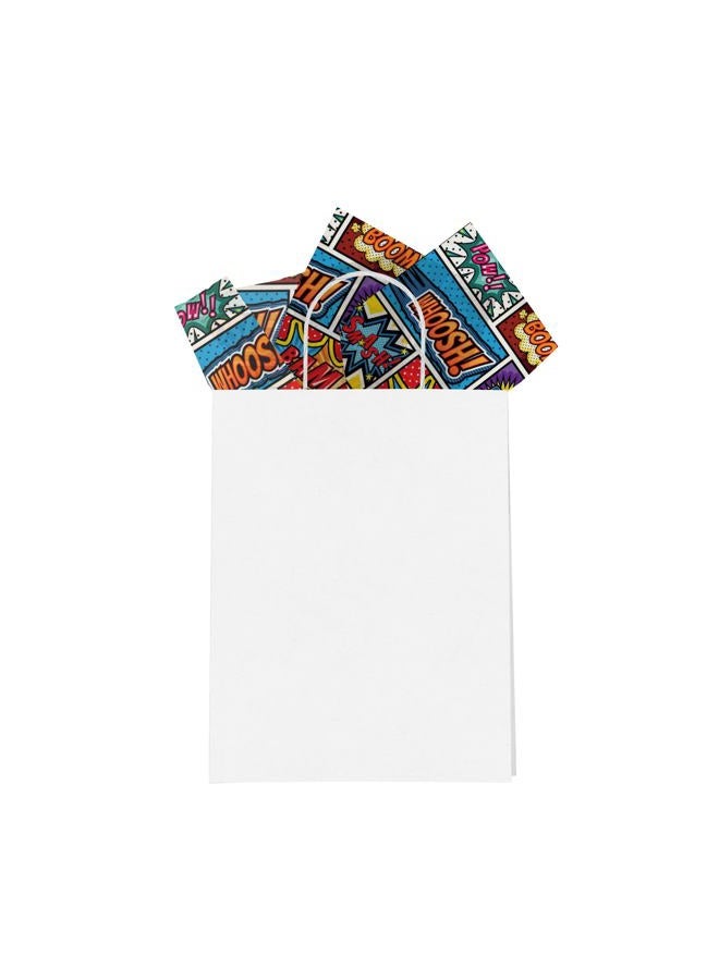 Pro Supply Global Superhero Comic Book Printed Tissue Paper - Tissue Paper for Gift Bags - Gift Bag Wrapping Paper - Gift Wrapping Paper - Boy's Tissue Paper | 24 Sheets 20" x 30" - Image 5