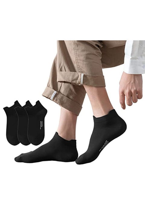 Youth Low Cut Athletic Socks (Pack of 3) Black