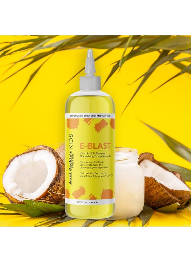 Aunt Jackie's Kids Eblast Daily Oil For Dry Scalp Vitamin E And Flaxseed Nourishing Scalp Remedy For Naturally Curly Coily And Wavy Hair 8 Oz  - Image 4