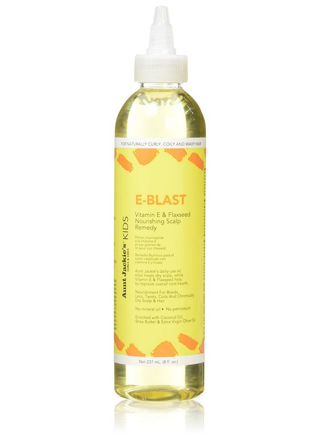 Aunt Jackie's Kids Eblast Daily Oil For Dry Scalp Vitamin E And Flaxseed Nourishing Scalp Remedy For Naturally Curly Coily And Wavy Hair 8 Oz  - Image 1