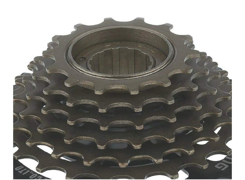 FASTPED ® 6 Speed Bike Freewheel 14-24 T Cassette Road Bike Flywheel Mountain Bike Freewheel Bicycles Screw Type Smoother Rides and Improved Shifting Capabilities with This Freewheel - Image 2