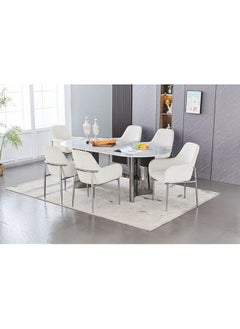 Waverley Sintered Stone Dining Table Strong And Sturdy Oval Kitchen Table 6 Seater Table Modern Design Desk Furniture For Home Dining Room L 200 x W 100 x H 76 cm Grey - pzsku/ZBAD1386D1D9BFBEFC10FZ/45/_/1698399468/bab33903-9b6f-427d-a389-7efc4e0a48e2