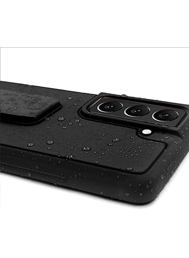 S-TOP Magnetic Protection Case Cover Compatible with Samsung Galaxy S21 FE 5G Black - Image 3