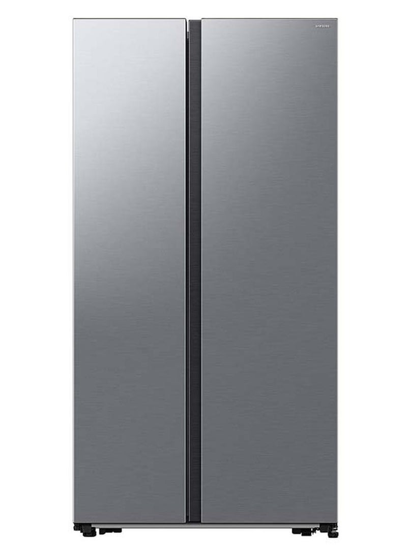 Samsung SBS Refrigerator 1310Cuft Freezer 6.8 Cuft WiFi DIT Compressor Gentle Silver Matt - Image 1