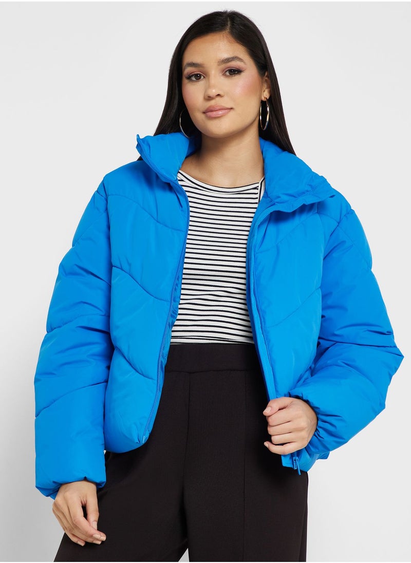 VERO MODA - Zip Through Puffer Jacket - Image 1