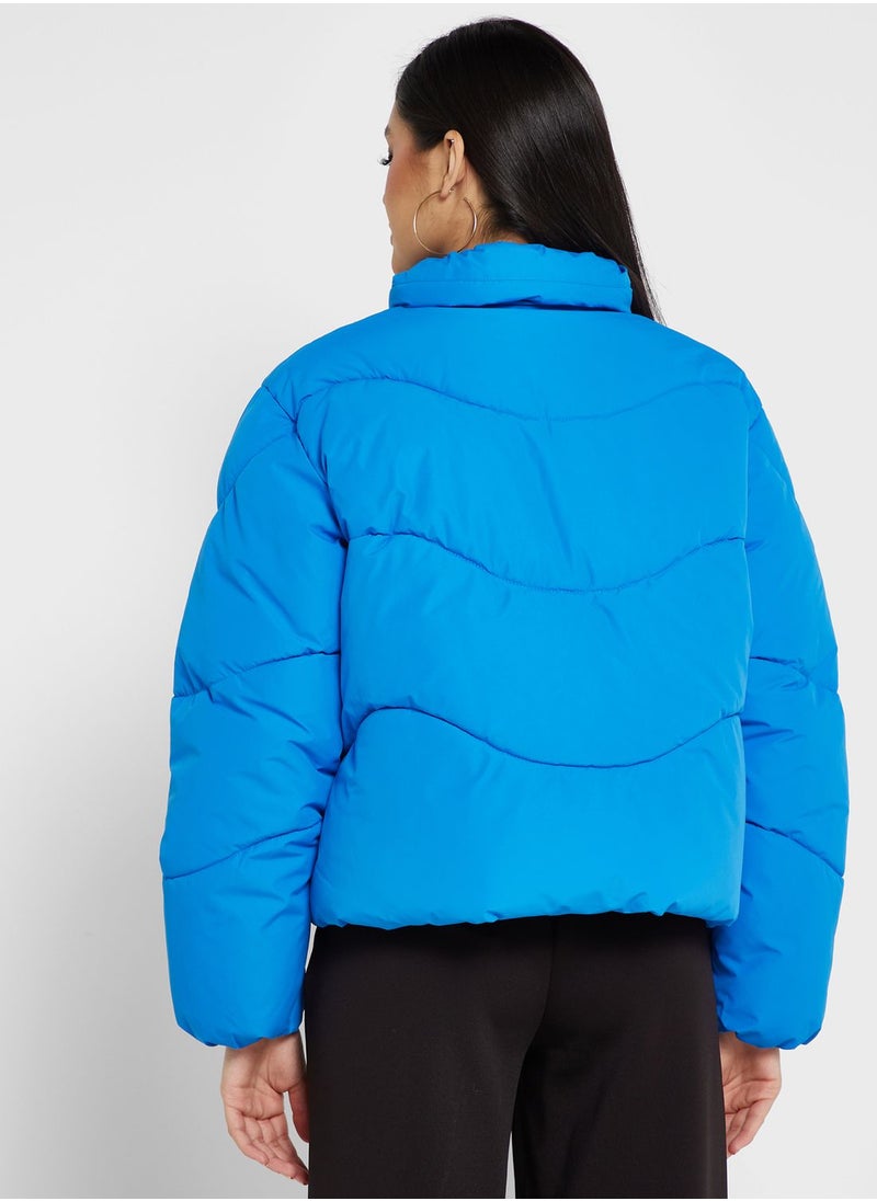 VERO MODA - Zip Through Puffer Jacket - Image 1