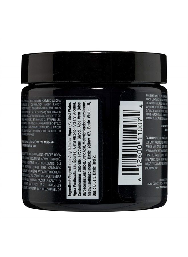 Manic Panic صبغة شعر رافين بلاك - جهد كلاسيكي عالي - لون شعر أسود شبه دائم بدرجة لون بارد مع لون أزرق/أخضر - نباتي، خالي من مادة PPD والأمونيا (4 أونصة) - Image 2