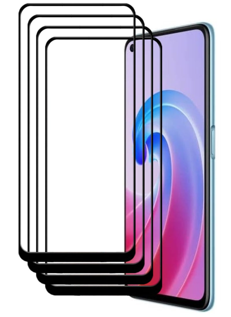ACLIX 4 Pieces Antistatic ESD Dustproof Premium Quality High Definition Tempered Glass Screen Protector Designed For Oppo A96 - Image 1