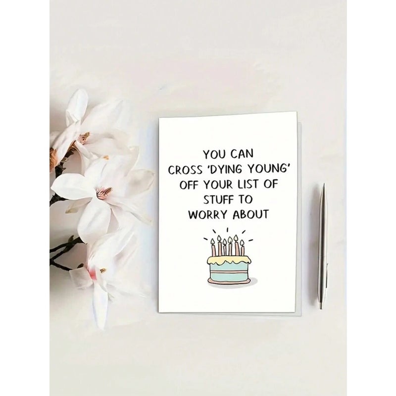 1pc Birthday Greeting Card, Women's Birthday Party Gift Card, Encouragement And Affirmation Card, Essential For Sending To Best Friends, Ideal For Back To School  Season - Image 3