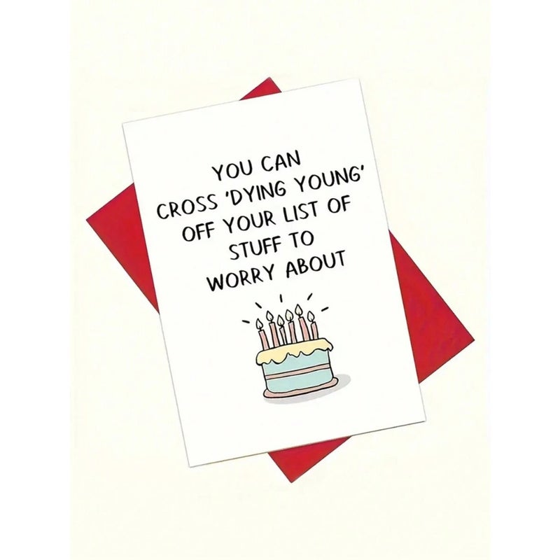 1pc Birthday Greeting Card, Women's Birthday Party Gift Card, Encouragement And Affirmation Card, Essential For Sending To Best Friends, Ideal For Back To School  Season - Image 2