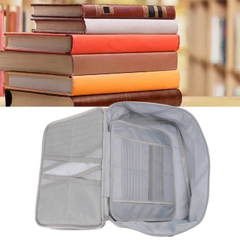 Fireproof Waterproof Document File Organizer Box Portable Home Travel Safe Storage Box with Lock for Books Toys Crafts - Image 4