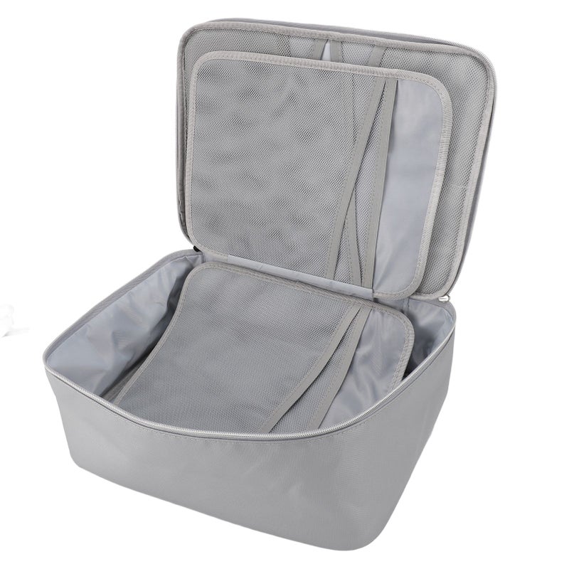 Fireproof Waterproof Document File Organizer Box Portable Home Travel Safe Storage Box with Lock for Books Toys Crafts - Image 5
