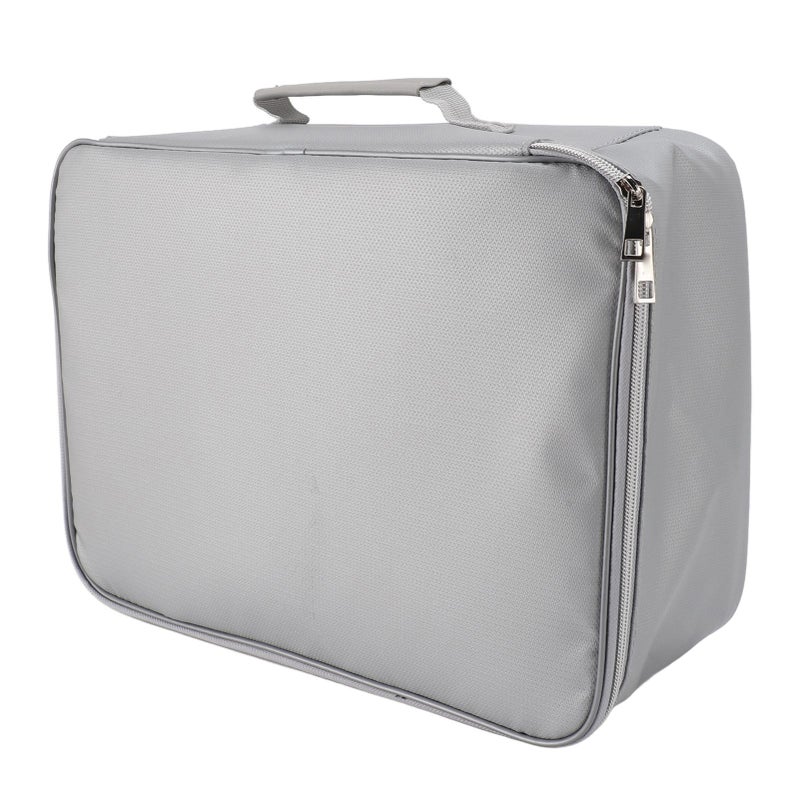 Fireproof Waterproof Document File Organizer Box Portable Home Travel Safe Storage Box with Lock for Books Toys Crafts - Image 2