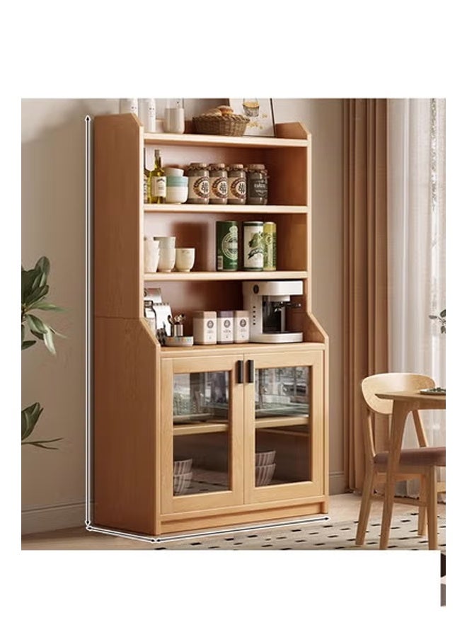 كيكي خزانة تخزين داخل غرفة المعيشة خشب لون بني 80*30*180 سم - Image 1