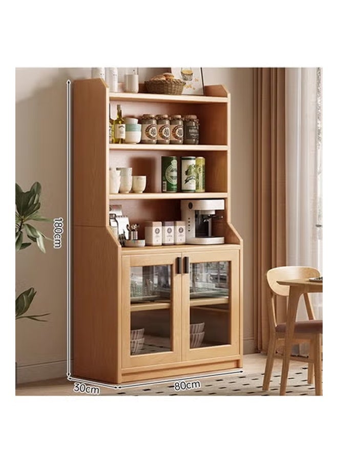 كيكي خزانة تخزين داخل غرفة المعيشة خشب لون بني 80*30*180 سم - Image 2