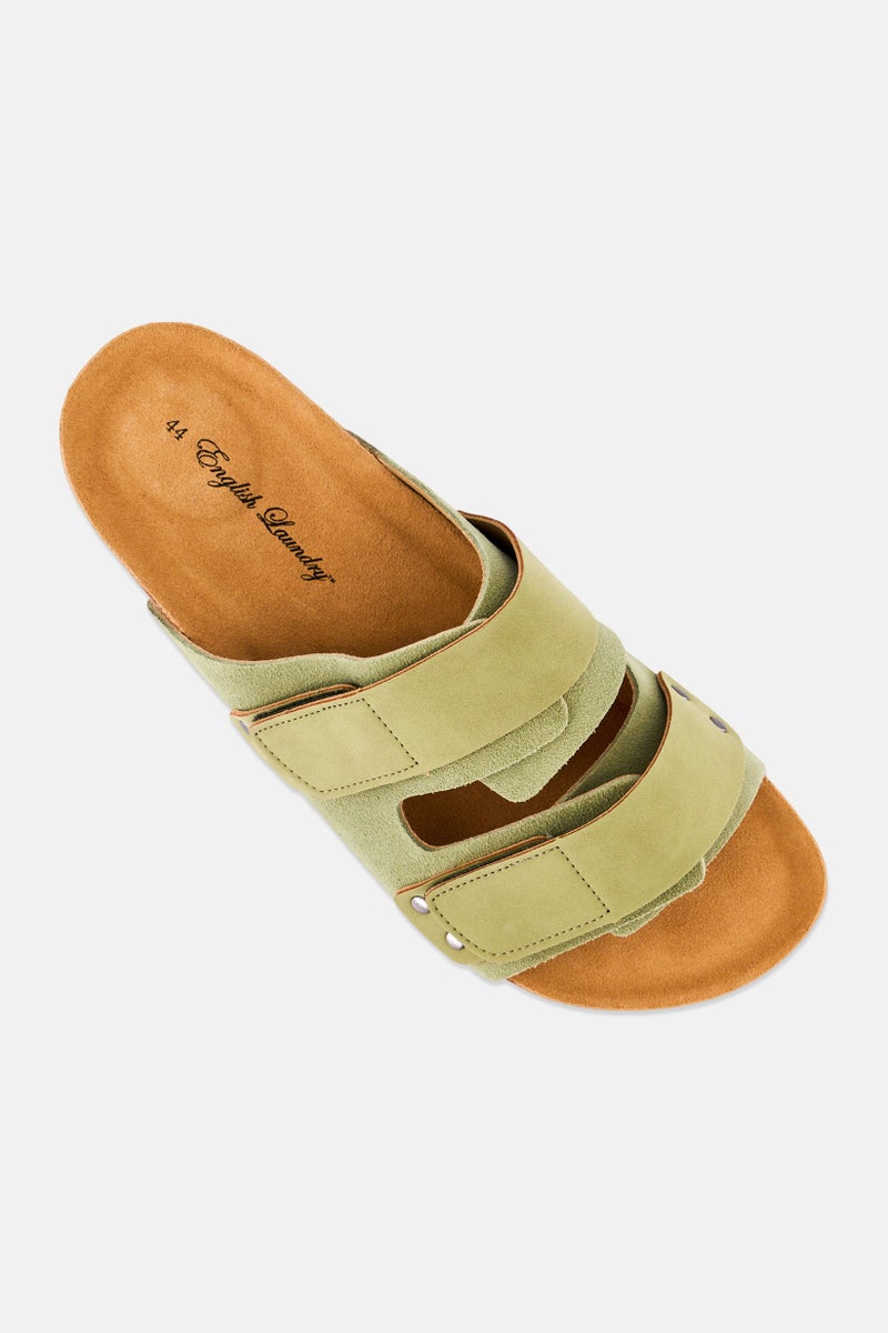 English Laundry Men Velcro Sandals, Faded Olive - Image 3