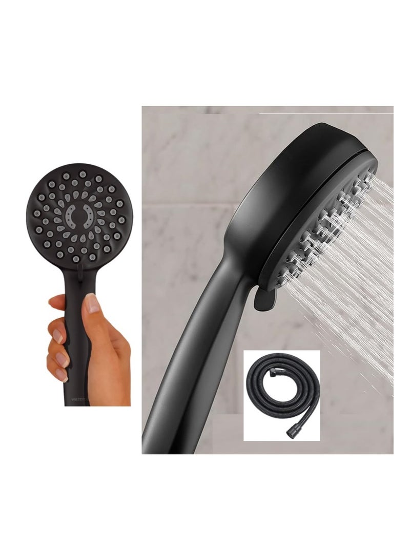 Black shower head with hose and hook high quality 
