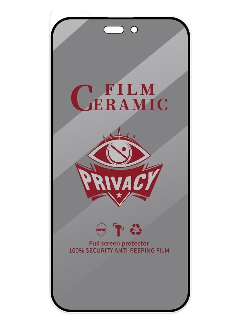 MIGOFAST - iPhone 16 Pro Max Matte Privacy Ceramic Screen Protector Film  Matte  Anti-Spy  Full Adhesive  Flexible Not A Glass  Anti-Spy Full Adhesive Flexible Film - Image 1