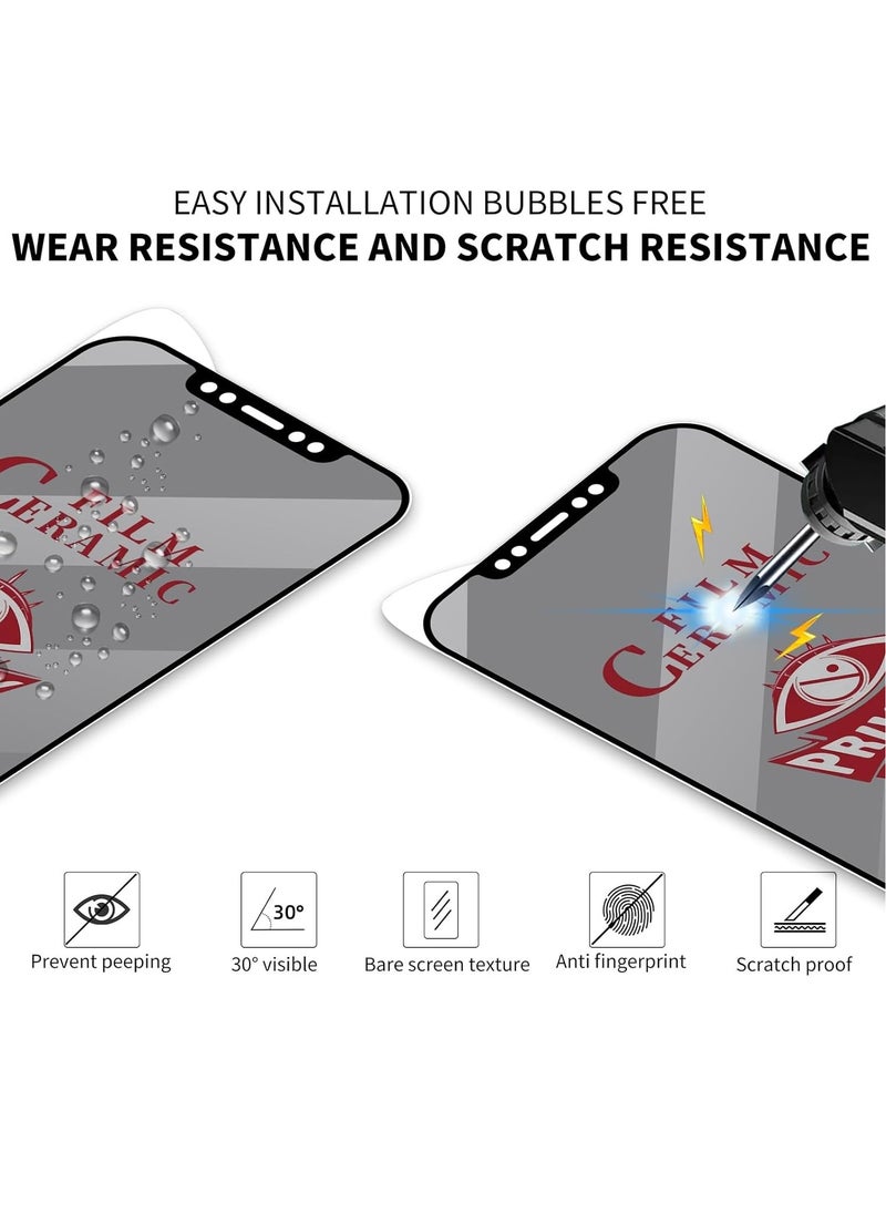 MIGOFAST - iPhone 16 Pro Max Matte Privacy Ceramic Screen Protector Film  Matte  Anti-Spy  Full Adhesive  Flexible Not A Glass  Anti-Spy Full Adhesive Flexible Film - Image 1