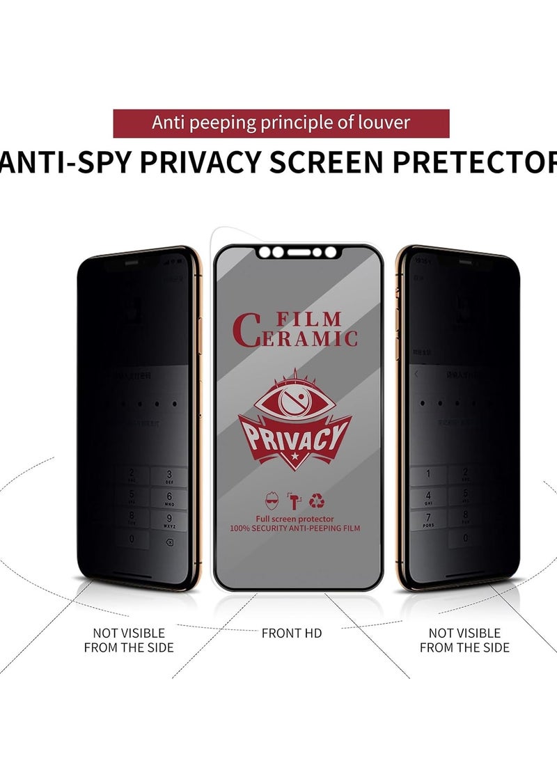 MIGOFAST - iPhone 16 Pro Max Matte Privacy Ceramic Screen Protector Film  Matte  Anti-Spy  Full Adhesive  Flexible Not A Glass  Anti-Spy Full Adhesive Flexible Film - Image 1
