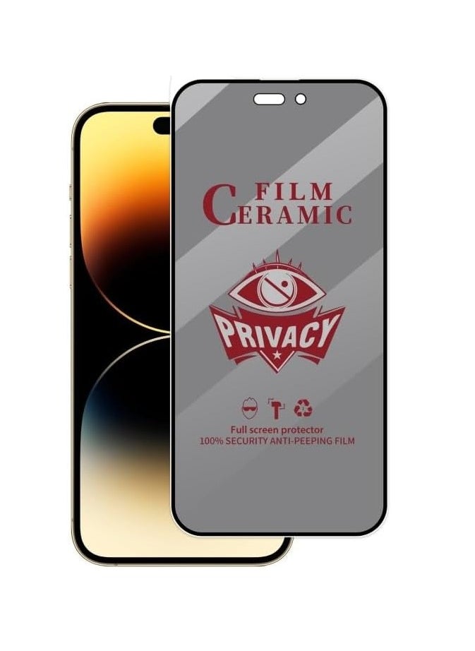 MIGOFAST - iPhone 16 Pro Max Matte Privacy Ceramic Screen Protector Film  Matte  Anti-Spy  Full Adhesive  Flexible Not A Glass  Anti-Spy Full Adhesive Flexible Film - Image 1