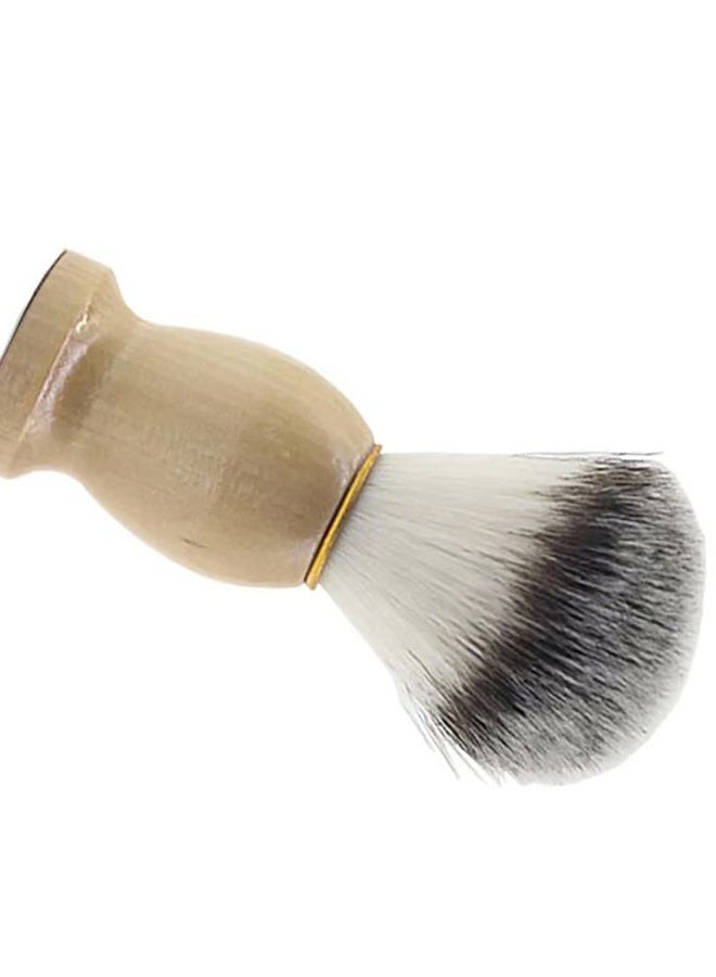 ccHuDE Men's Shaving Brush with Wood Handle Shave Brushes Shave Cream Brush for Men Hair Salon Tool - Image 3
