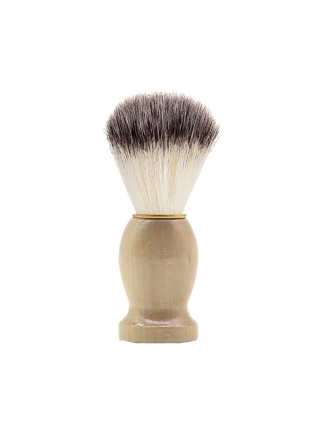 ccHuDE Men's Shaving Brush with Wood Handle Shave Brushes Shave Cream Brush for Men Hair Salon Tool - Image 1