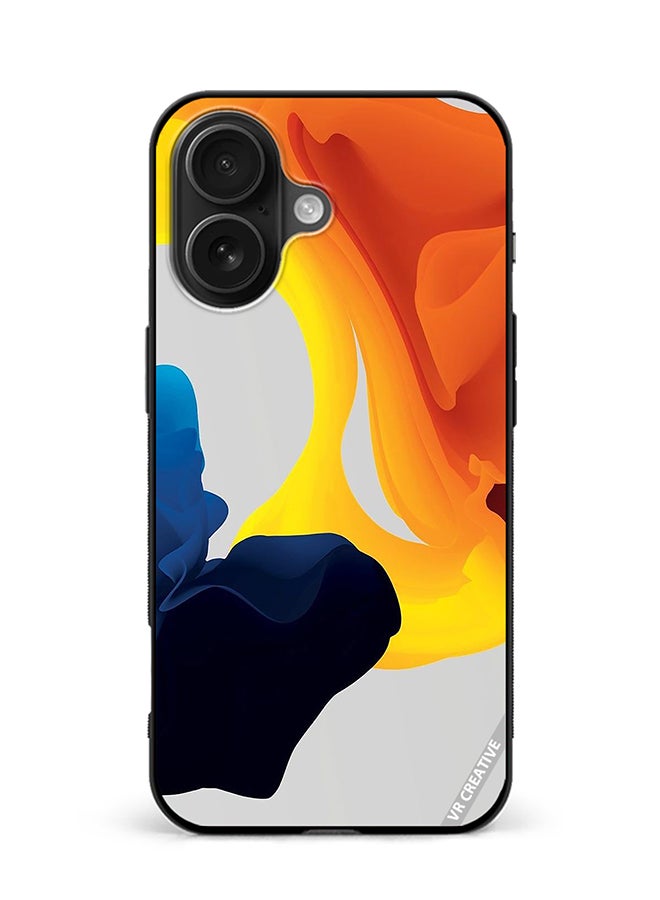 VR CREATIVE Protective Case Cover For Apple iPhone 16 Plus Fluid Color Layers Design Multicolour