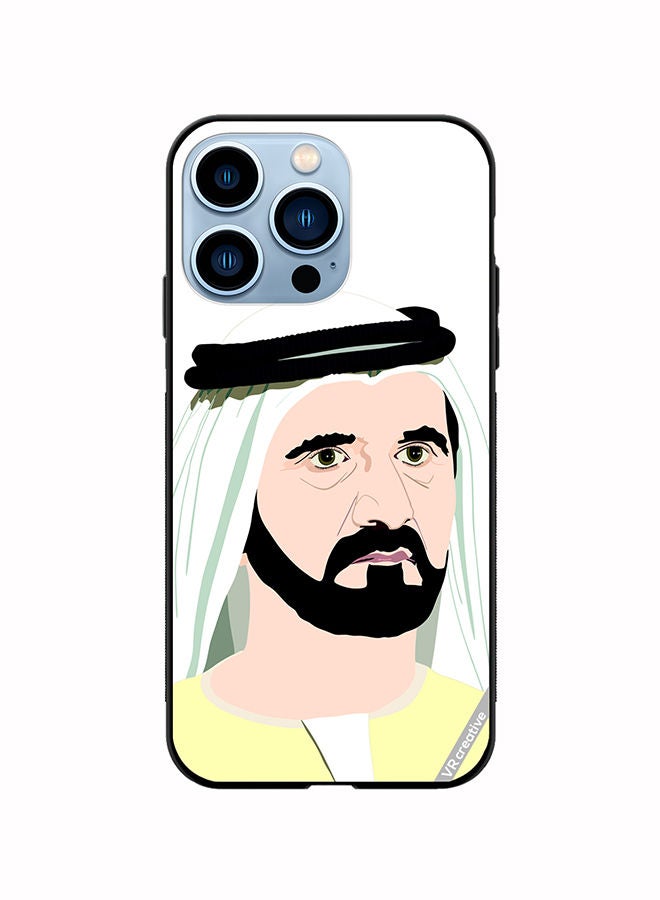 VR CREATIVE Protective Case Cover For Apple iPhone 13 Pro Sheikh Mohammed Bin Rashid Al Maktoum Design Multicolour - Image 1
