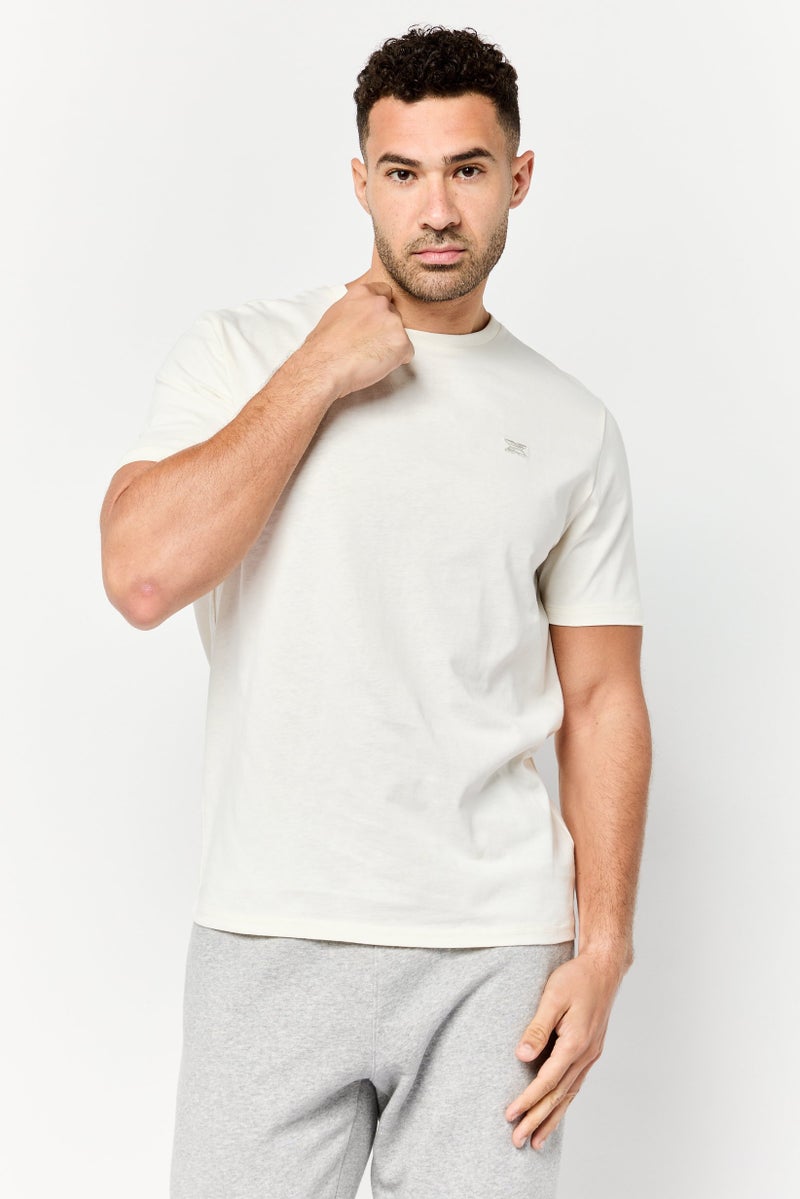 RBX تي شيرت رياضي للرجال بأكمام قصيرة، خارجي، لون أبيض فاتح - Image 1