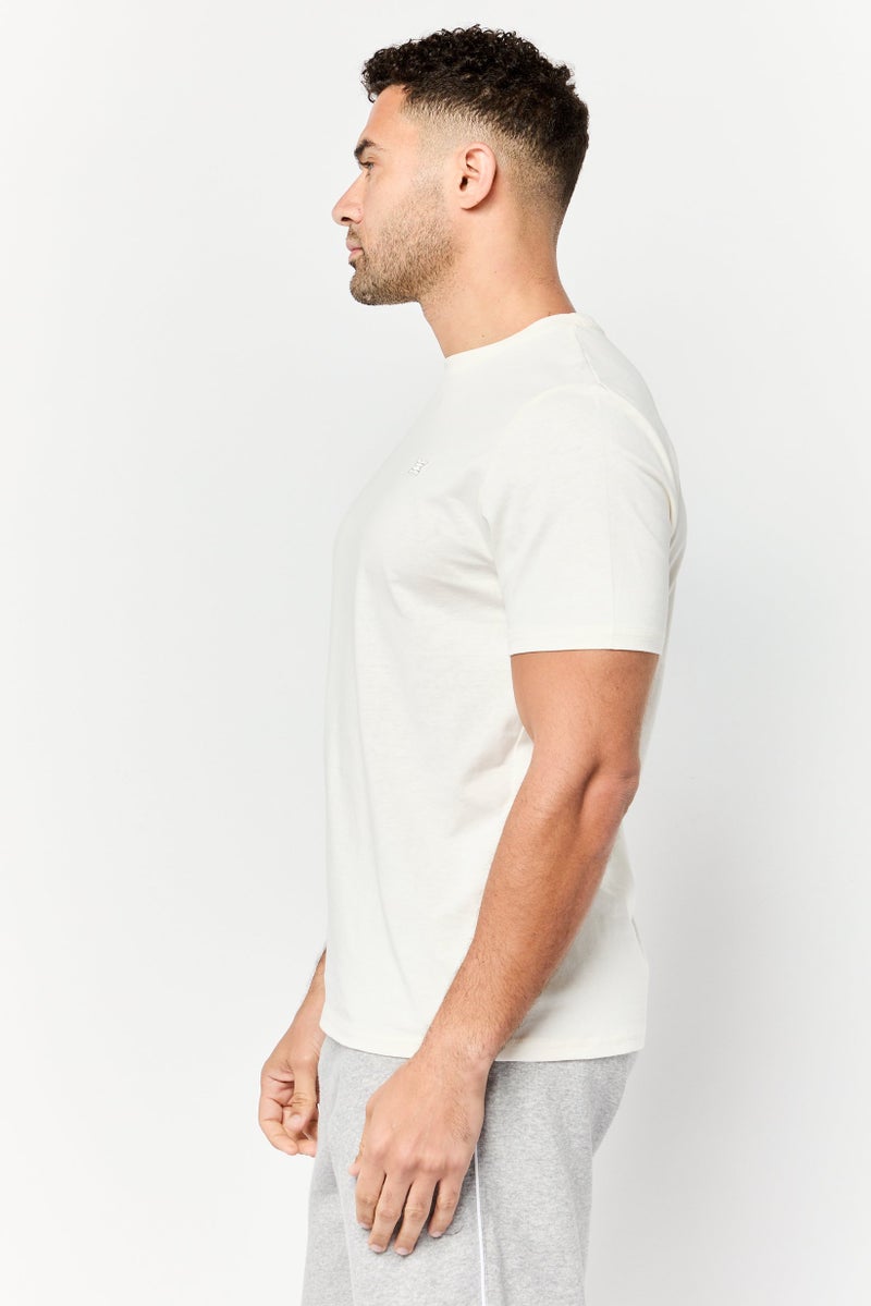 RBX Men Sportswear Fit Short Sleeve Outdoor T-Shirt, Off White - Image 2