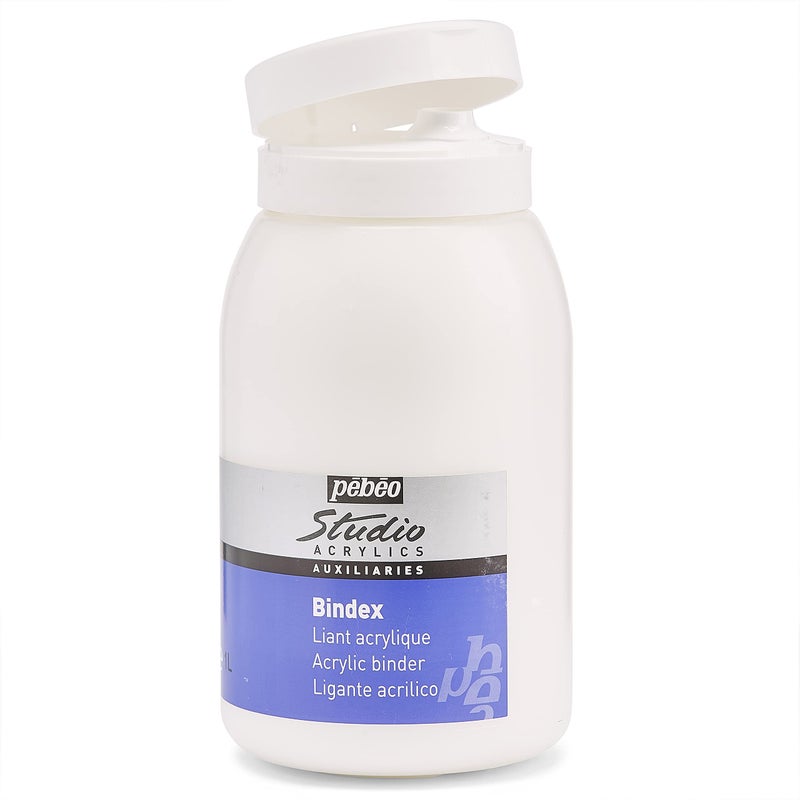 Pebeo Studio Acrylics Auxiliaries, Bindex Acrylic Binder, 1 L, Transparent (524270), 33.81 Fl Oz (Pack of 1) - Image 2