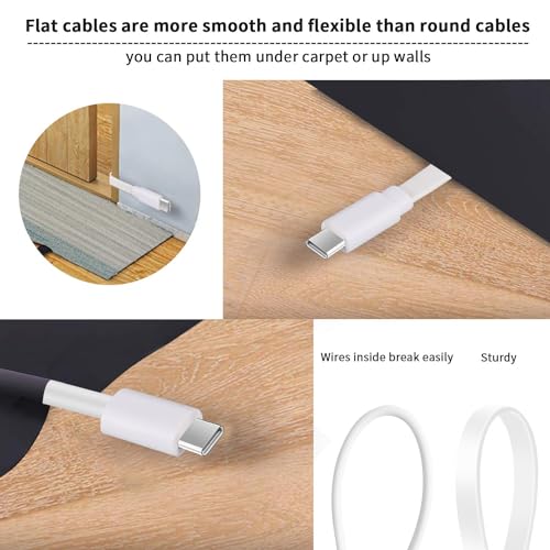 Uogw 2Pack 25FT Power Cable for Blink Mini2,Blink Mini,Blink Outdoor 4 (4th Gen)/Blink (3rd Gen) XT3/XT2/XT,Extension Cable Continuously Charging Your Blink Cam(Plug and Camera are Not Included) - Image 5