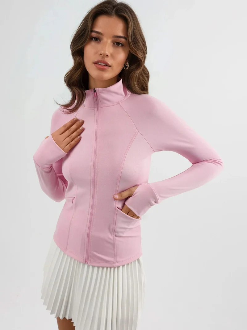 HICCUP Fitted Knitted Turtleneck Active Top