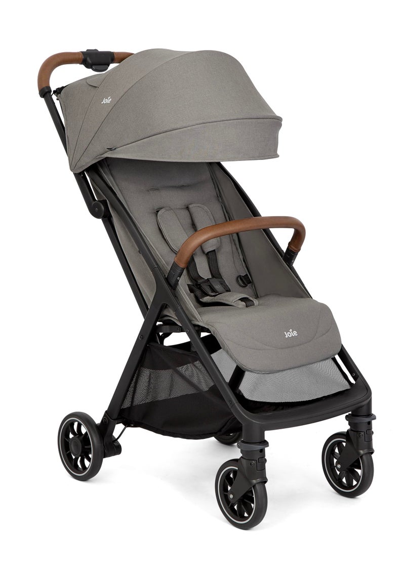 joie Pact Pro Baby Stroller, 3-in-1 Lightweight Stroller with Reclining Seat and 5-Point Belt, from Newborn to 22kg, Compact Travel Stroller with UPF50+ Canopy, Adjustable Leg Rest and Storage Basket - Image 1